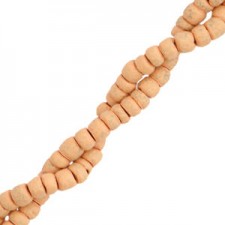 Coconut beads disc 4mm Honey peach